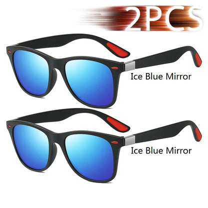 Fashion Vintage Square Unisex Driving Fishing Sunglasses Men Women Luxury Brand Designer Sun Glasses Anti-Glare Eyewear UV400