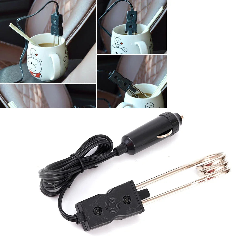 1PCS Car Immersion Heater 12V 120W Car Auto Cup Mug Water Heater Element KettleTea Coffee Soup Bakelite Material For Camping