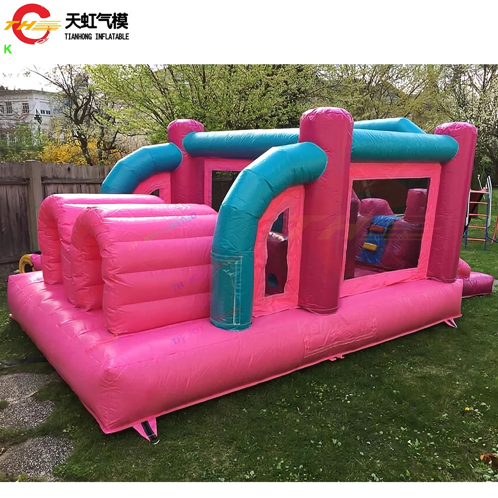 Fast Shipping 5.2x2.5m PVC Tarpaulin Inflatable Bouncer Cheap Inflatable Bouncy Castle Bounce House Toys with Slide