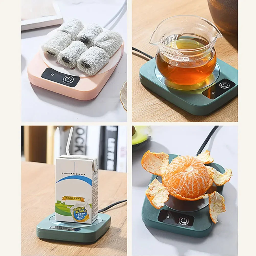 Cup Warmer Coffee Mug Heater Milk Tea Water Heating Pad Home Cup Heater Warm Mat 55℃ Constant Temperature Coaster Gift Box