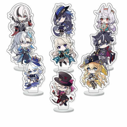 9pcs/Set Grandmaster of Demonic Cultivation Arcylic Stand Cosplay Figure Keyring Jewelry Mo Dao Zu Shi Fuuny Acrylic Key Chain