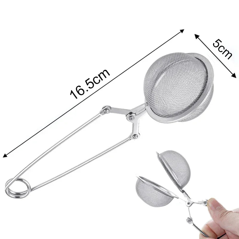 Reusable Fine Mesh Tea Strainers Filter Stainless Steel Tea Filter Leaf Funnel Tea Strainer Infusers Home Kitchen Accessories