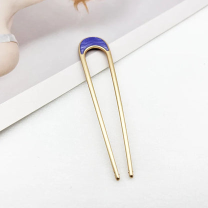 Shell Hairpin Metal U Shaped Hair Pins Hair Fork U French Hair Pin Simple And Fashionable Hair Accessories For Women