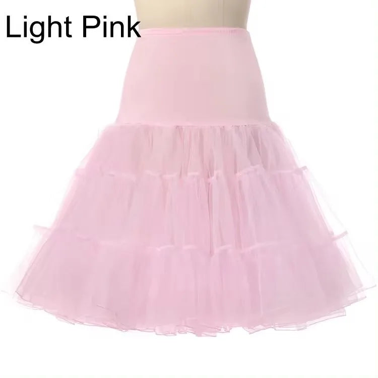 Fast Shipping Free 50s Cosplay Petticoat Rockabilly Dress Crinoline for Woman Wedding Bridal Underskirt Rockabilly Tutu