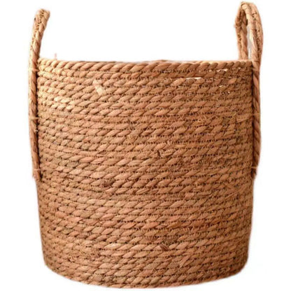 1 piece of straw flower basket, home decoration flower pot