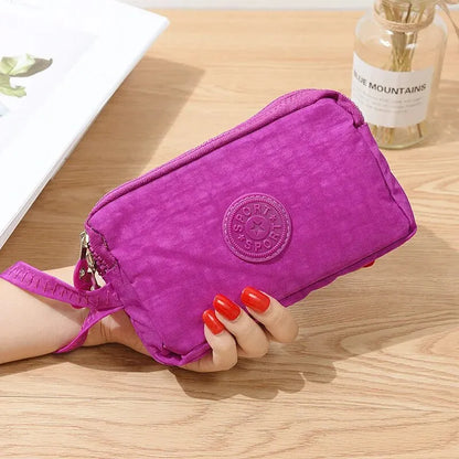 Women Coin Purse Wristlet Clutch Wallet Bag Coin Zipper Purse Cellphone Pouch Handbag Tote