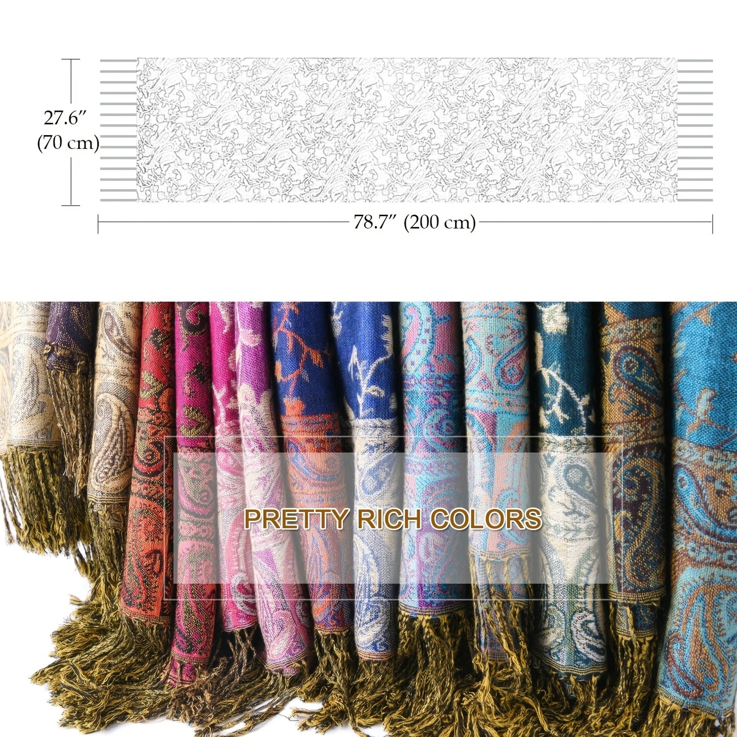 Luxury Brand Autumn Cashmere Pashmina Shawl Lady Wrap Warm Winter Scarves Design Print Female Foulard Cotton Stoles Scarf 2023