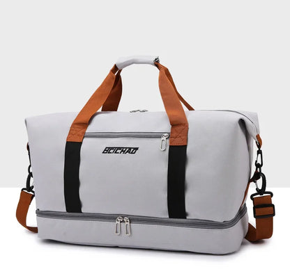 Fashion Men Women Large Capacity Travel Bag Large Capacity Men Sports Bag Waterproof Women Messenger Bag Wet and Dry