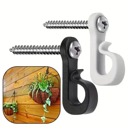 10Pcs Light Safety Hooks, Hanging Plants, Potted Wind Chimes, Keychains, Screw-in, Indoor And Outdoor