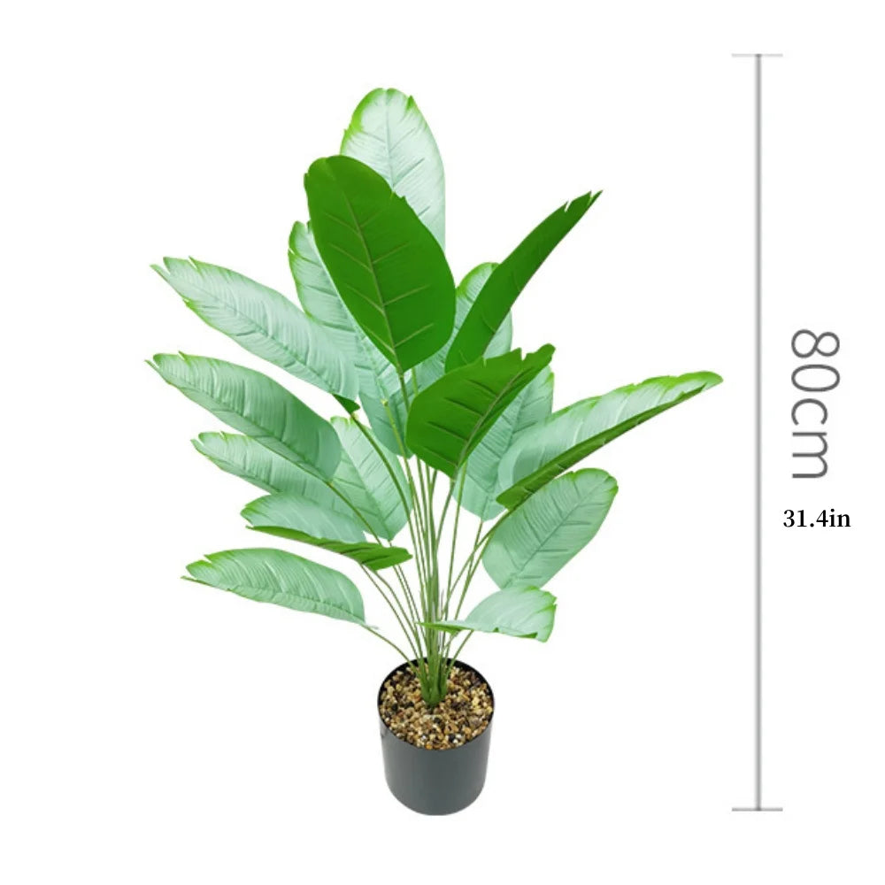 Plantain Palm Simulated Potted Plant Artificial Plants Garden Room Decoration Fake Flower Leaf Bonsai Outdoor Party Ornament