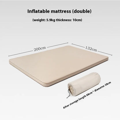 Lohascamping double Self-inflating Mattress 10cm Compact Folding Camping Mat Sleeping Bed Pad 1-2 Person floor tent Air Mat