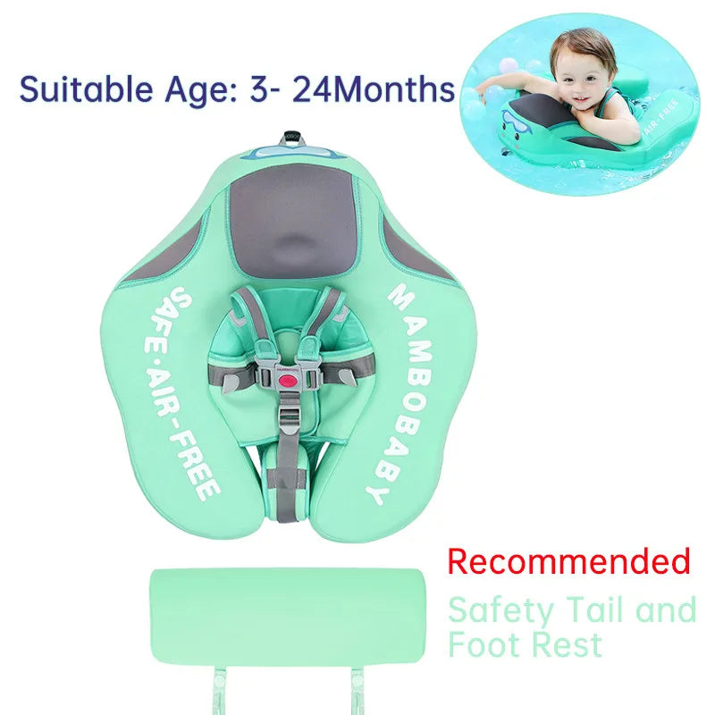 Non-inflatable Baby Solid Swimming Float Swim Trainer Pool Floats Swimming Ring Canopy Swim Ring  For Infant Swimmers