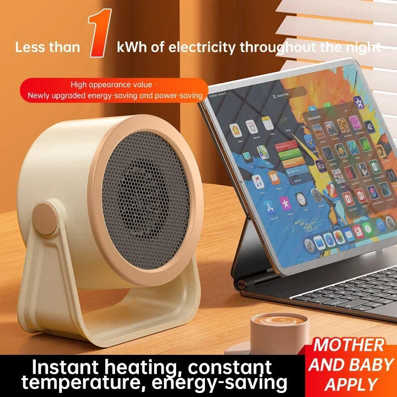 New NEW Hot Air Blower Portable Desktop Fan Stove Warm Heater Mini Radiator  Office Room Warmer  Winter Low Consumption