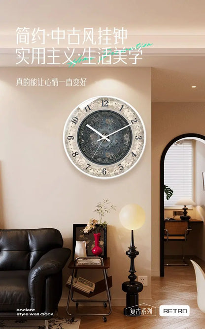 Ins French Wall Clock Table Clock Wall Art Light Luxury Living Room Wall Watch Hanging Modern Home decor Art Decor Clock