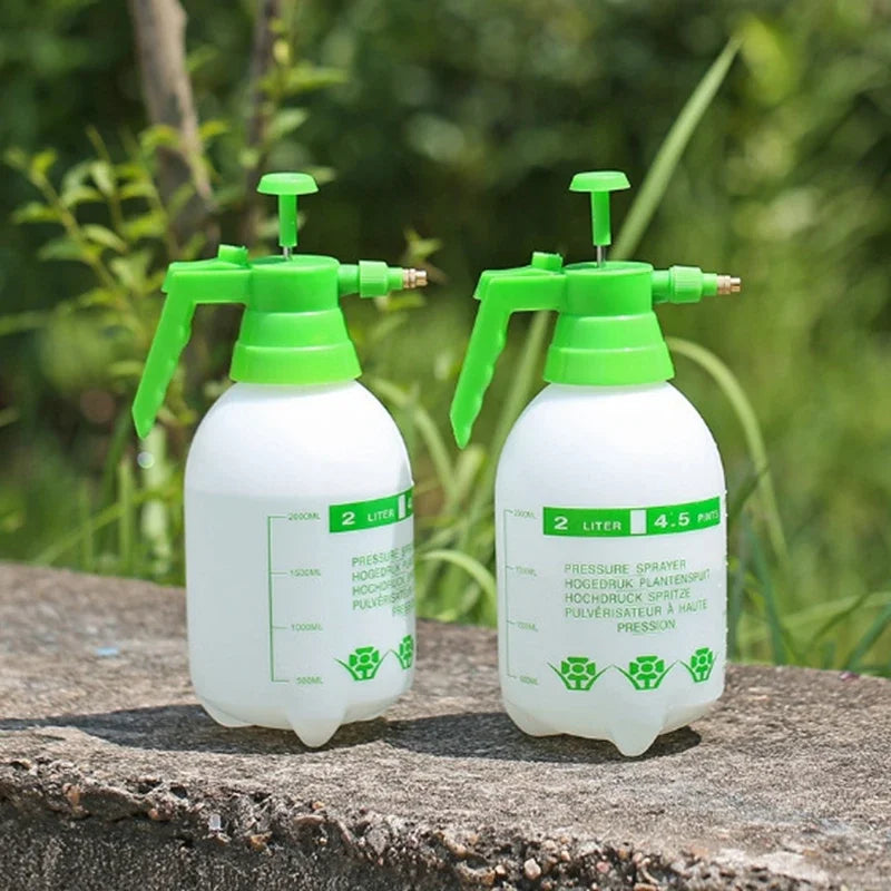 1 Set Hand Press Water Sprayer, 2L Garden Watering Can with Adjustable Nozzle, Air Pump for Plants & Flowers