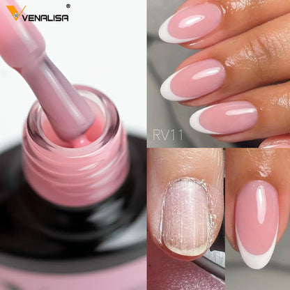 Venalisa Nail Gel Polish Kit Christmas Gift Winter Color Collection Semi Permanent New Learner Nude Pink Nail Varnish Set