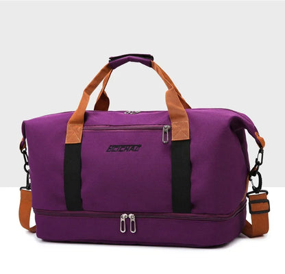 Fashion Men Women Large Capacity Travel Bag Large Capacity Men Sports Bag Waterproof Women Messenger Bag Wet and Dry