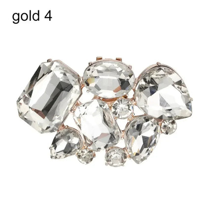 1PC Shiny Crystal Shoes Decorations Clip Women High Heel Rhinestone Charm Buckle Bag Pendant Brooch Wedding Bride Accessories