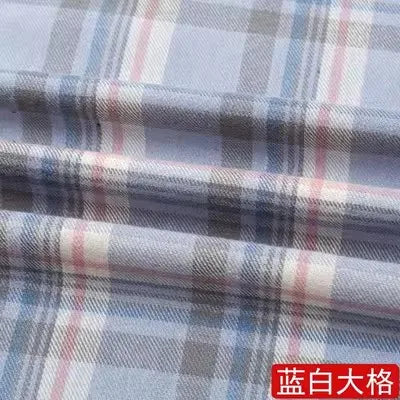 Soft Cotton Plaid Checker Fabric Brushed Flannel Grid Cloth Fabrics By The Half Meter For Shirt Dress Scraf DIY Sewing Clothing