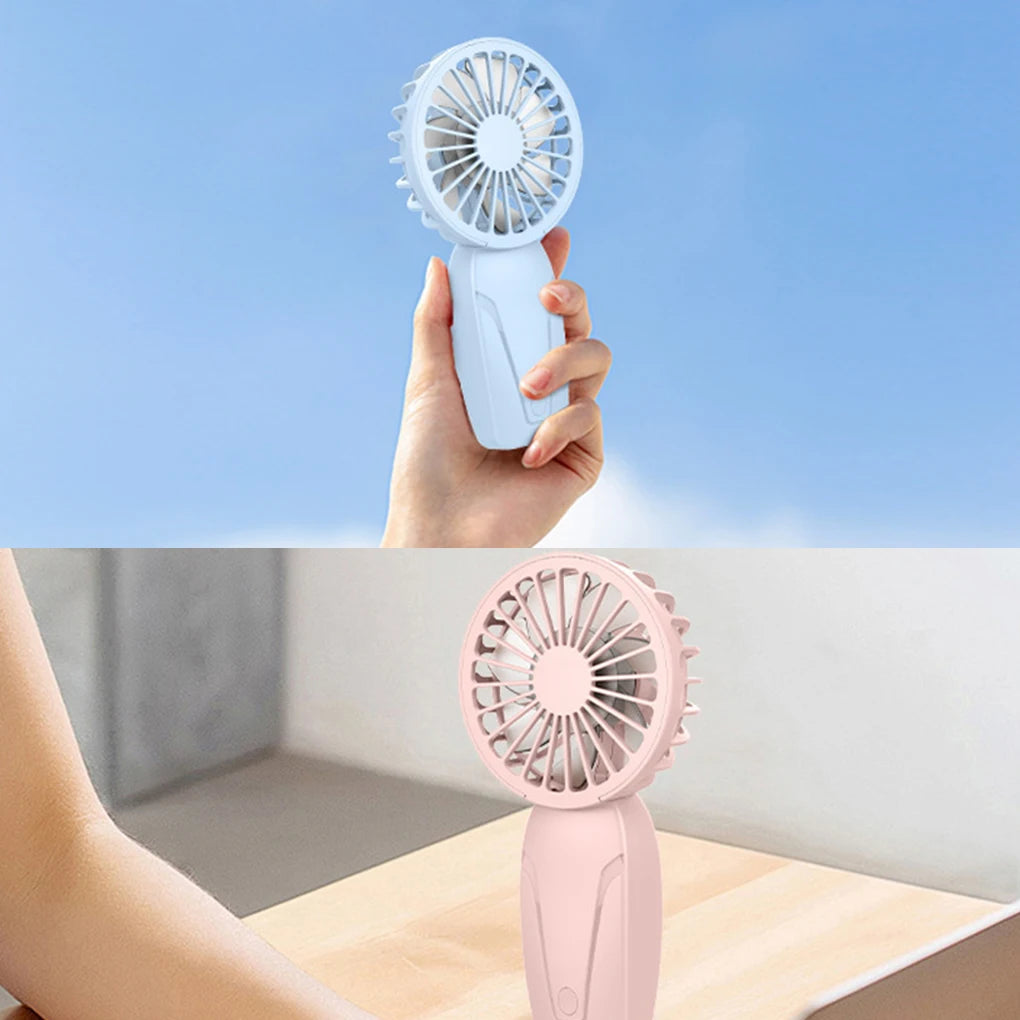 Noise Free Rechargeable Mini Fan For Silent Cooling Experience Lightweight Portable Mini Pocket Fan pink