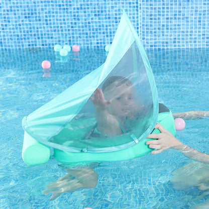 Baby Waist Float Summer Outdoor Floating Ring Float Can Lie Down Solid Non Inflatable Neonatal Toy With Foot Mats