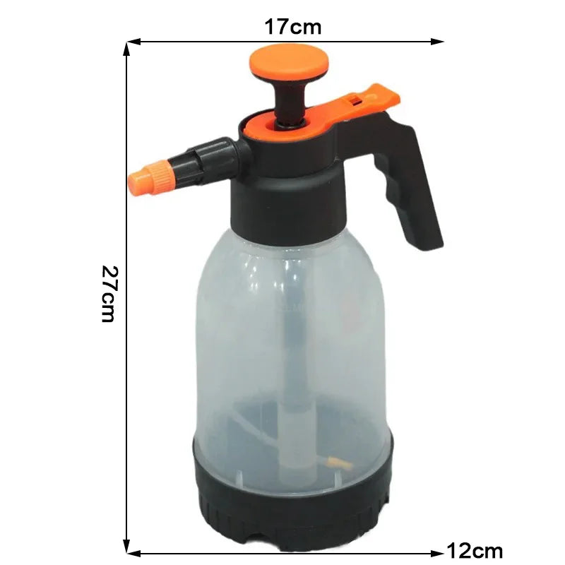 EAFC 1.2L Car Wash Spray Bottle Wash Can Hand-held Car Wash Watering Car Home Gardening Air Pressure Sprayer Cleaning Tools