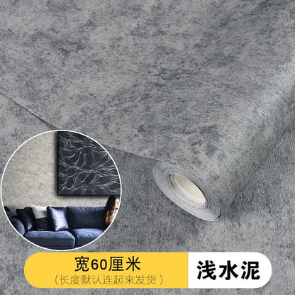 Cement Pattern Peel and Stick Wallpaper Waterproof Oil-proof Self Adhesive Vinyl Stickers Gabinete Dormitorio Gray Wall Paper