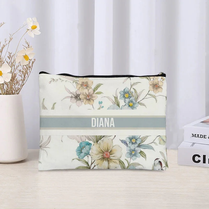 Custom Cosmetic Bag Trendy Women Handbag Luxury Wedding Bridesmaid Gift Name Purse Brand Side Bag for Ladies Travel Toilet Pouch