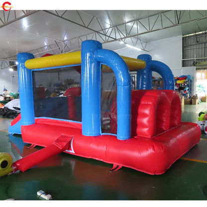 Fast Shipping 5.2x2.5m PVC Tarpaulin Inflatable Bouncer Cheap Inflatable Bouncy Castle Bounce House Toys with Slide