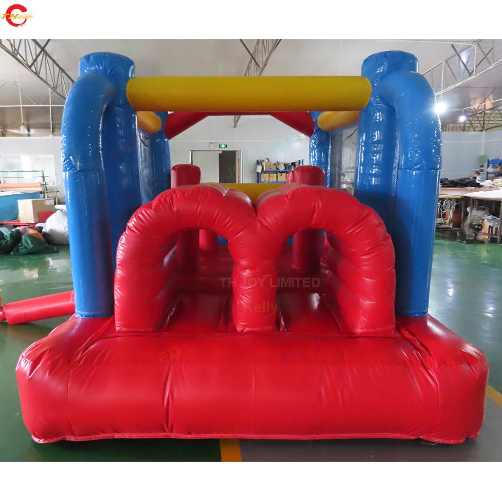 Fast Shipping 5.2x2.5m PVC Tarpaulin Inflatable Bouncer Cheap Inflatable Bouncy Castle Bounce House Toys with Slide