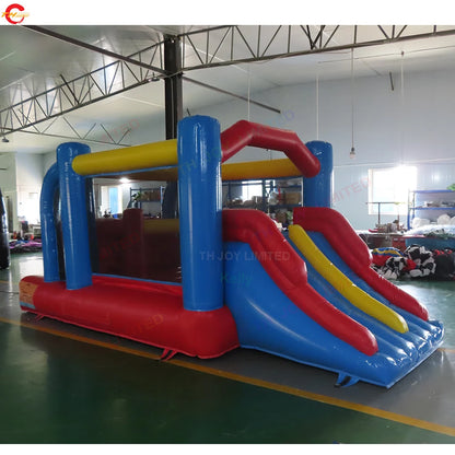 Fast Shipping 5.2x2.5m PVC Tarpaulin Inflatable Bouncer Cheap Inflatable Bouncy Castle Bounce House Toys with Slide