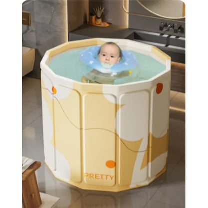 Inflatable Folding Large Bath PVC Portable Bathtub Folded Bucket Adult Tub Baby Children Bathroom Thickening SPA Tubs For Adults