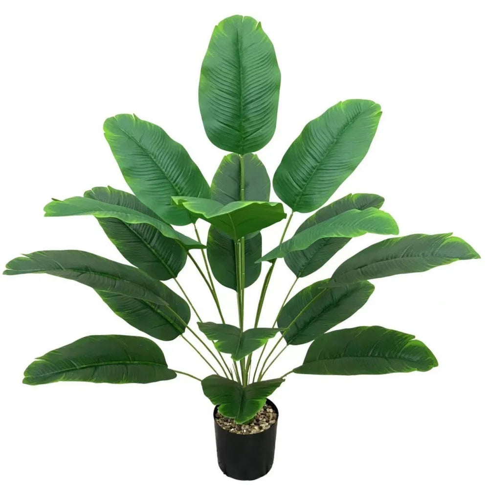 Plantain Palm Simulated Potted Plant Artificial Plants Garden Room Decoration Fake Flower Leaf Bonsai Outdoor Party Ornament