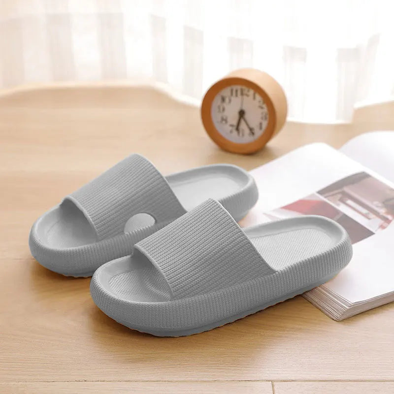 Thick Platform Bathroom Home Slippers Women Fashion Soft Sole EVA Indoor Slides Woman Sandals 2025 Summer Non-slip Flip Flops