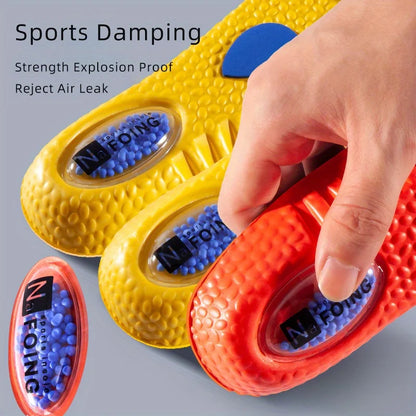 Upgrade Sports Shock Absorption Insole PU Memory Foam Breathable Arch Support Orthopedic Shoes Pad Men Women Soles