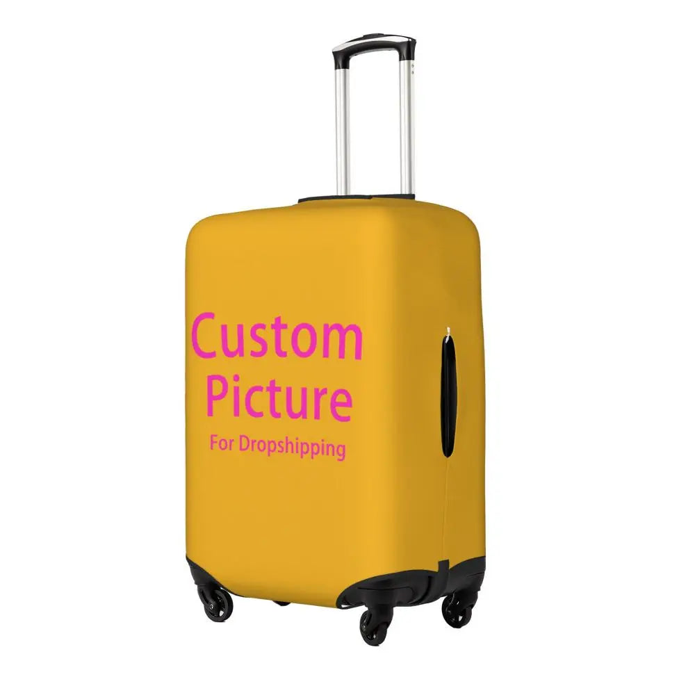 Custom Personalized Custom Photo Logo Luggage Cover Cute Customized DIY Print Suitcase Protector Covers Suit For 18-32 inch