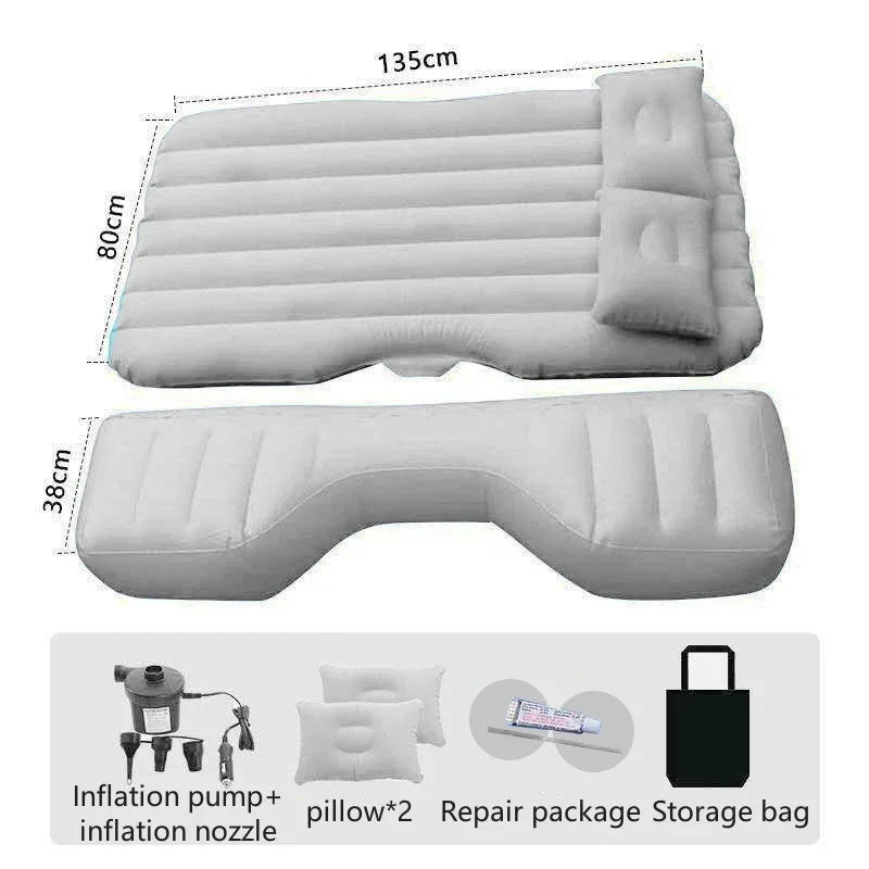 1 Set Universal Car Air Inflatable Travel Mattress Bed Universal for Back Seat Multi Functional Sofa Pillow Outdoor Camping Mat