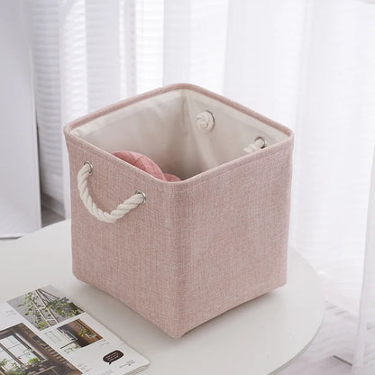 Stylish Cloth Storage Basket with Handle Perfect for Organization and Dust Protection Kitchen Organizer