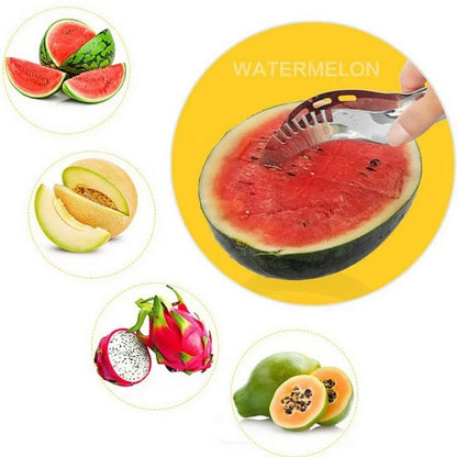 Stainless Steel Watermelon Cutter Artifact Knife Salad Fruit Slicer Cutter Tool Watermelon Kitchen Accessories Gadgets