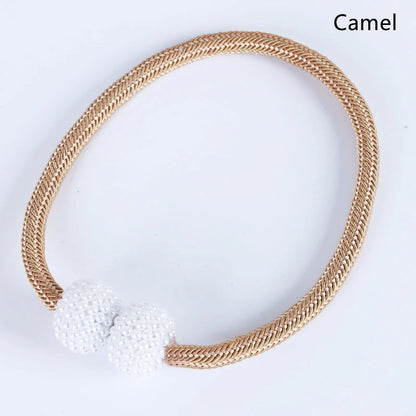 4/2PCS Pearl Magnetic Curtain Clip Curtain Holders Tie Back Buckle Clips Hanging Ball Buckle Tie Back Curtain Decor Accessories