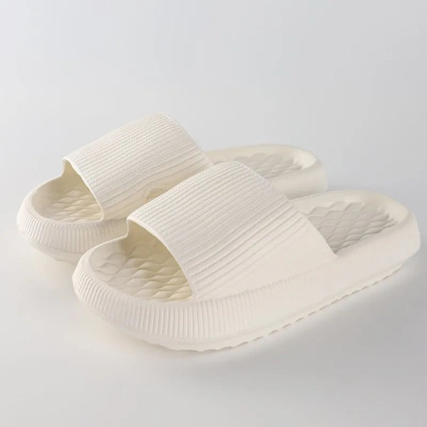 Crestar Women Summer Slippers Indoor Thick Sole Non-slip Bathroom Slides Comfort Soft Sole EVA Sandals Lady Beach Platform Shoes