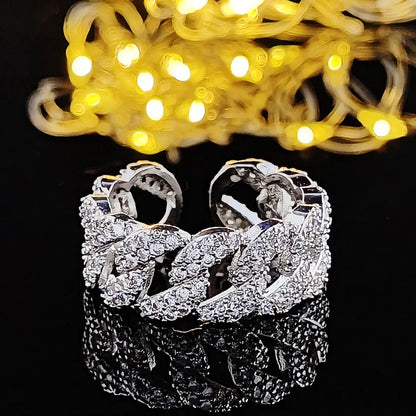 2023 New Trendy Silver Color Eternity Band Ring For Women Anniversary Gift Jewelry Bulk Sell R7892