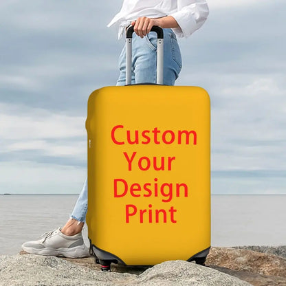 Custom Personalized Custom Photo Logo Luggage Cover Cute Customized DIY Print Suitcase Protector Covers Suit For 18-32 inch