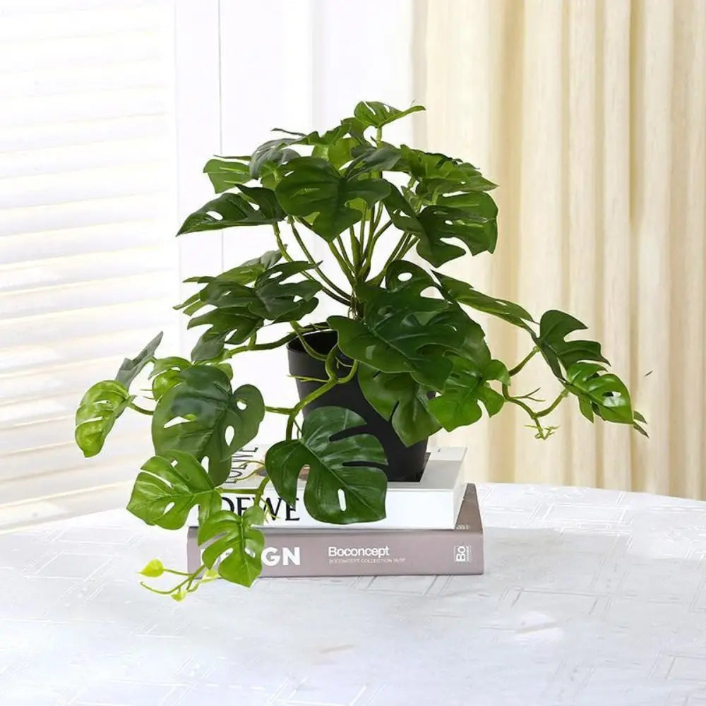 1 PCS Artificial Turtle Leaves Simple Simulation Green Plant Creative Fake Tropical Tree Bonsai For Home