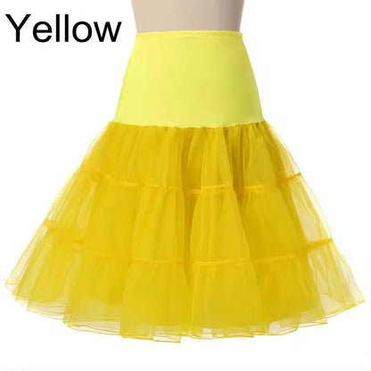 Fast Shipping Free 50s Cosplay Petticoat Rockabilly Dress Crinoline for Woman Wedding Bridal Underskirt Rockabilly Tutu