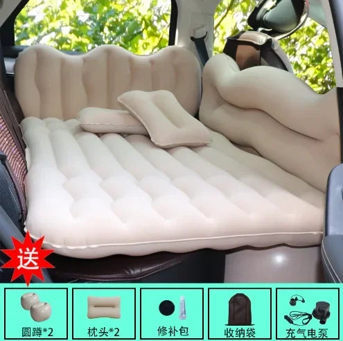 Car Travel Bed Automatic Air Mattress Sleeping Pad Inflatable BackSeat Bed Outdoor Cushions Camping Sofa Bed Accessories for Car