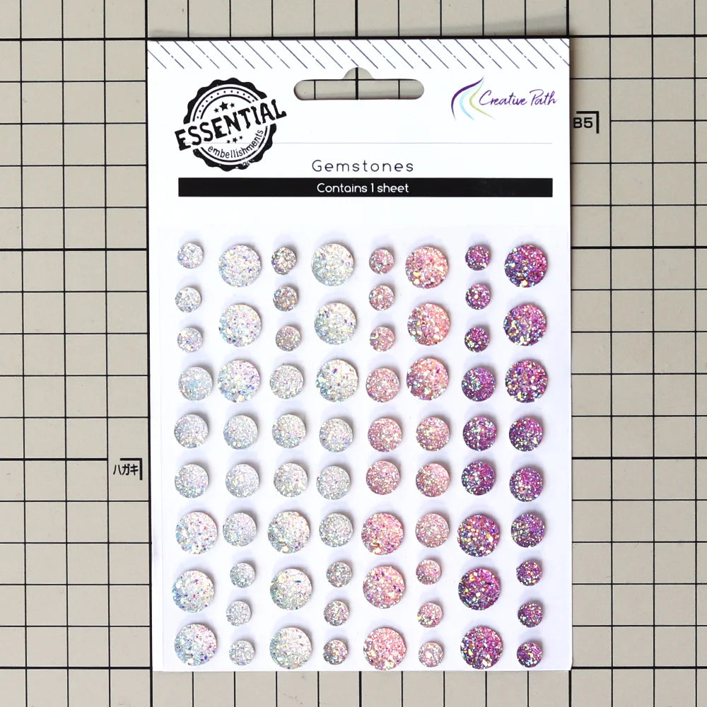 Creative Path Crystal Rhinestones Gem Stones Stickers Self Adhesive DIY Crafts Embellishments Scrapbooking Cardmaking Decoration