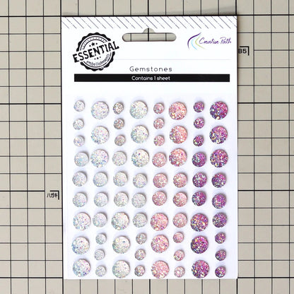 Creative Path Crystal Rhinestones Gem Stones Stickers Self Adhesive DIY Crafts Embellishments Scrapbooking Cardmaking Decoration